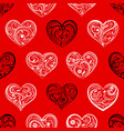 seamless pattern of hearts vector image vector image