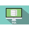 sql database computer vector image