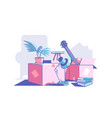 carton boxes and stuff vector image vector image