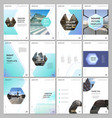 creative brochure templates with hexagonal design vector image vector image