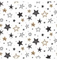 holiday seamless pattern with hand drawn vector image vector image