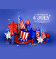 independence day - luxury background 4th vector image vector image