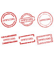 official stamps vector image