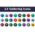 soldering icon set vector image