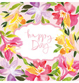 watercolor greeting card vector image vector image
