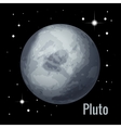 pluto planet 3d high quality vector image vector image