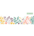 seasonal berries banner design in color wild vector image