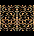 geometric seamless pattern in art deco style vector image
