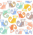 seamless childish pattern with cute colourful vector image vector image