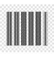tire tracks collection vector image vector image