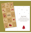 christmas card vector image vector image