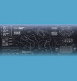 hud ui for virtual reality glasses futuristic vector image vector image