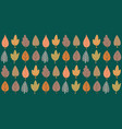 seamless pattern background with various autumn vector image