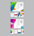 big set visual identity with letter logo elements vector image