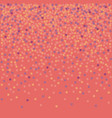 confetti falling backdrop living coral vector image vector image