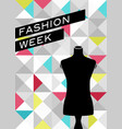 fashion poster vector image vector image