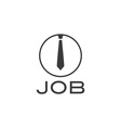 job with tie vector image