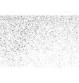 black grainy texture isolated on white vector image