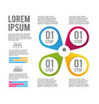 infographic process strategy and plan information vector image vector image