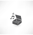 music box icon vector image
