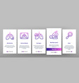 cancer anatomy disease onboarding icons set vector image