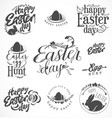 easter greeting card elements labels and badges vector image