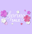 paper flowers vector image vector image