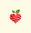 healthy food logo design template inspiration vector image vector image