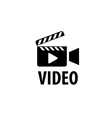logo camcorder vector image