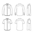 mens clothing set vector image vector image