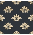 beige on gray seamless floral pattern vector image