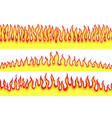 flame background pixel art 8 bit fire objects vector image