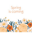 floral backdrop with place for text and decorated vector image