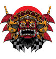 traditional balinese barong mask vector image vector image