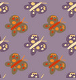 cute butterfly seamless pattern doodle flying vector image