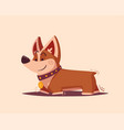 dog character best friend cartoon vector image vector image