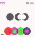phases of the moon icons vector image
