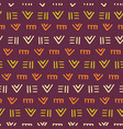 tribal african aztec ornament seamless pattern vector image