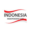 independent day indonesia vector image
