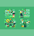 online communication rate app correspondence vector image vector image