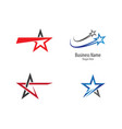 star logo template design vector image