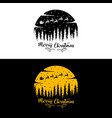 merry christmas background design vintage vector image