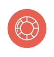 life preserver thin line icon vector image