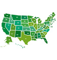 map of the usa vector image