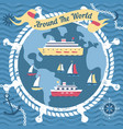 around world concept vector image vector image