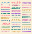 borders collection in ethnic style vector image
