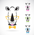 rhino glasses vector image