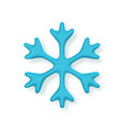 3d christmas snowflake xmas or new years vector image