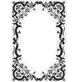 antique frame engraving vector image vector image