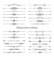 vintage dividers big set isolated on white vector image